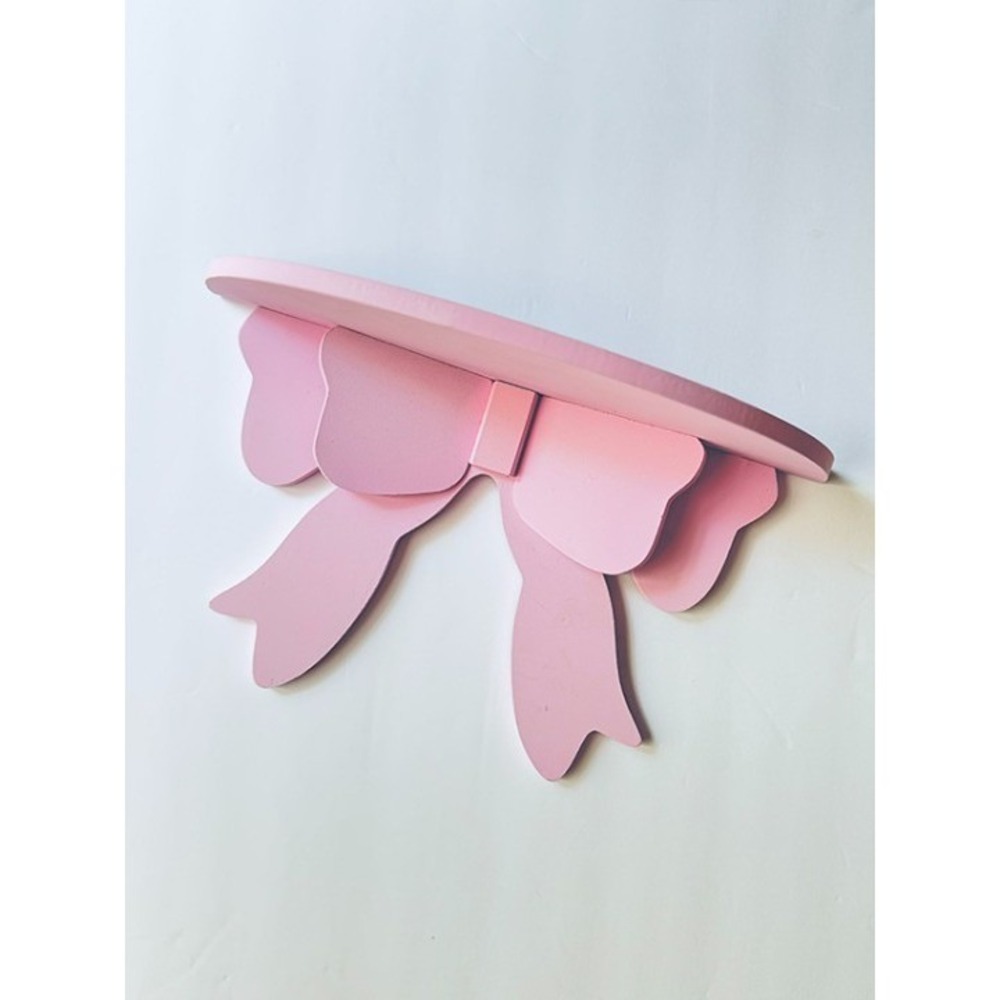 Pink Bow Wall Shelf (Room Decor)